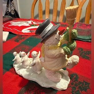 Russ 'Ice Sculpture' "Marching in a winter wonderland' Snowman and penguins